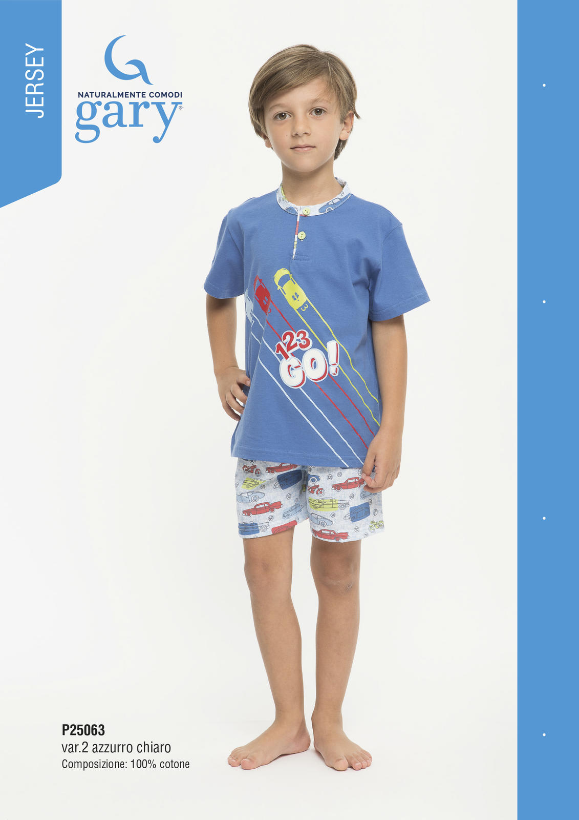 BOY'S PAJAMA M/M P25063 Tellini S.r.l. Wholesale Clothing